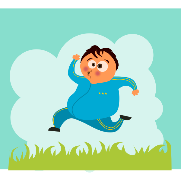 SVG Man jogging