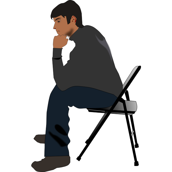 SVG Man just sitting