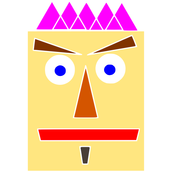 SVG Man of paper