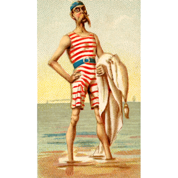 SVG Man on the beach