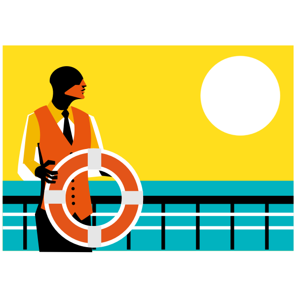 SVG Man on the deck