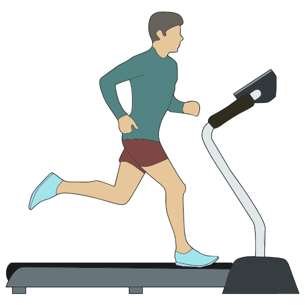 SVG Man onn treadmill