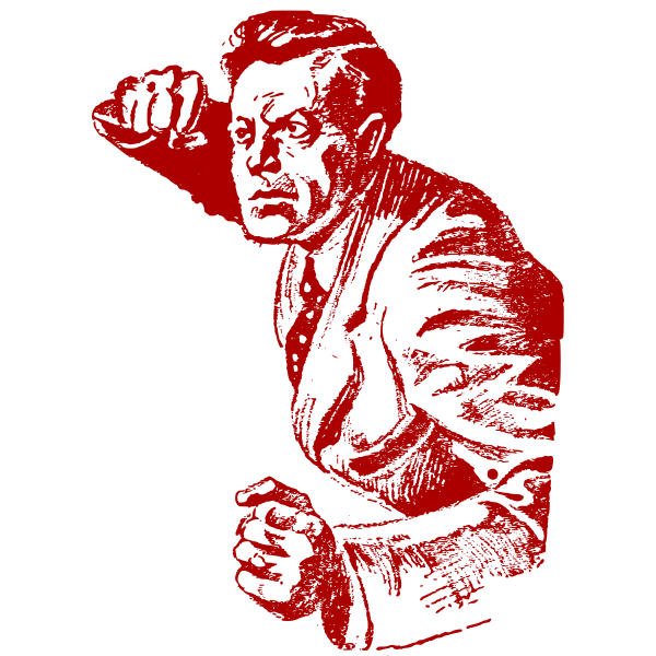 SVG Man punching