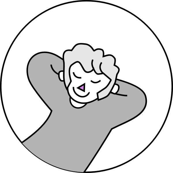 SVG Man resting