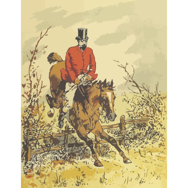 SVG Man riding a horde