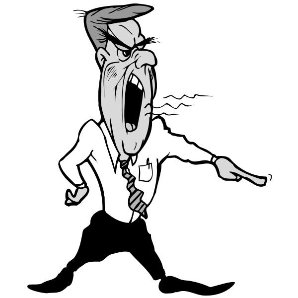 SVG Man shouting