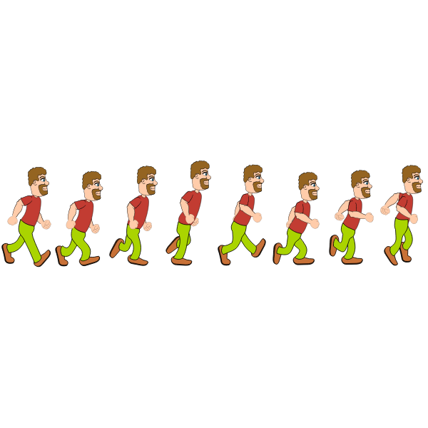 SVG Man sprite sheet