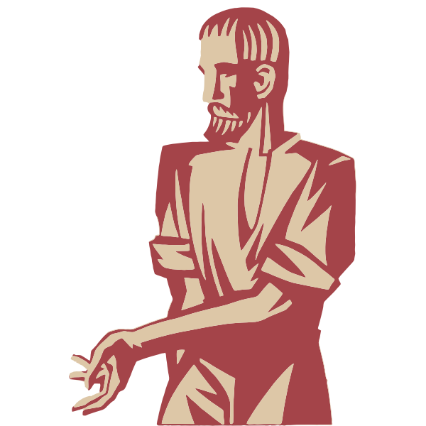 SVG Man statue