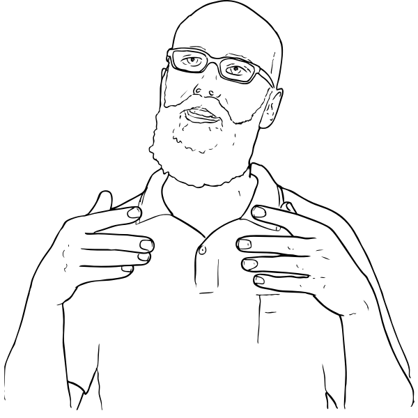 SVG Man talking