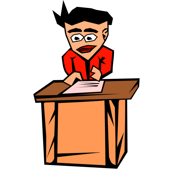 SVG Man teaching