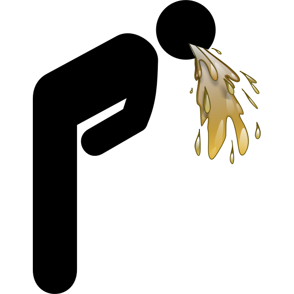 SVG man vomiting icon