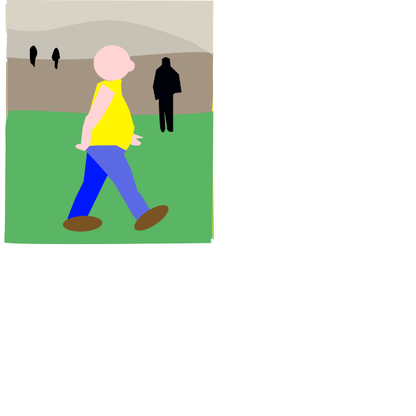SVG Man walking animation