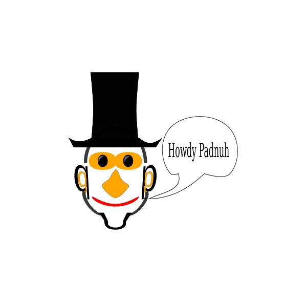 SVG Man wearing top hat