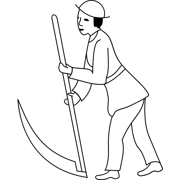 SVG Man with a scythe
