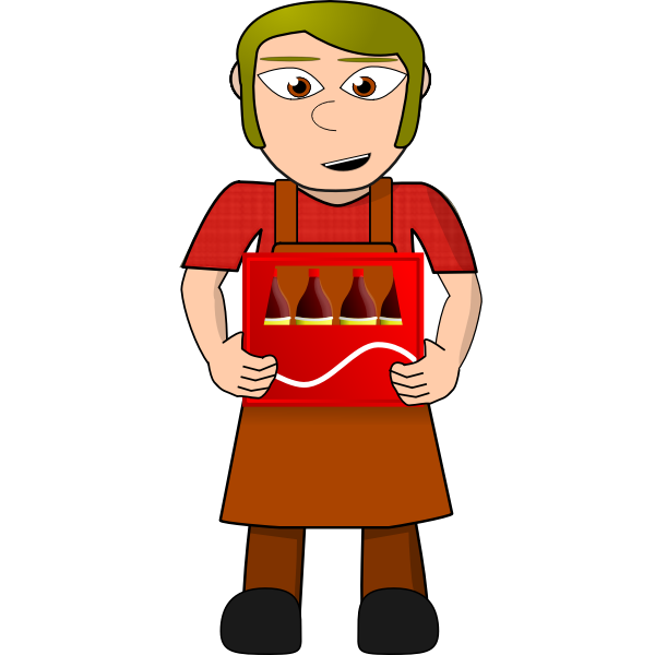 SVG Man with bottles