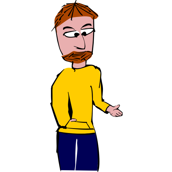 SVG man with braun hair