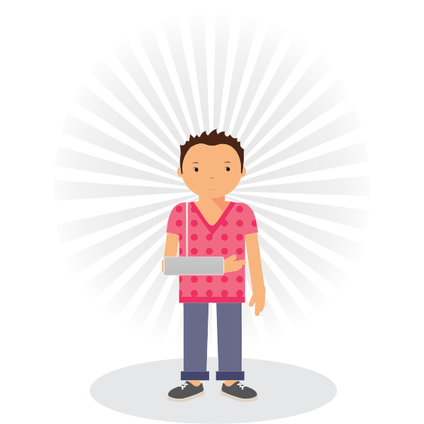 SVG Man with broken arm
