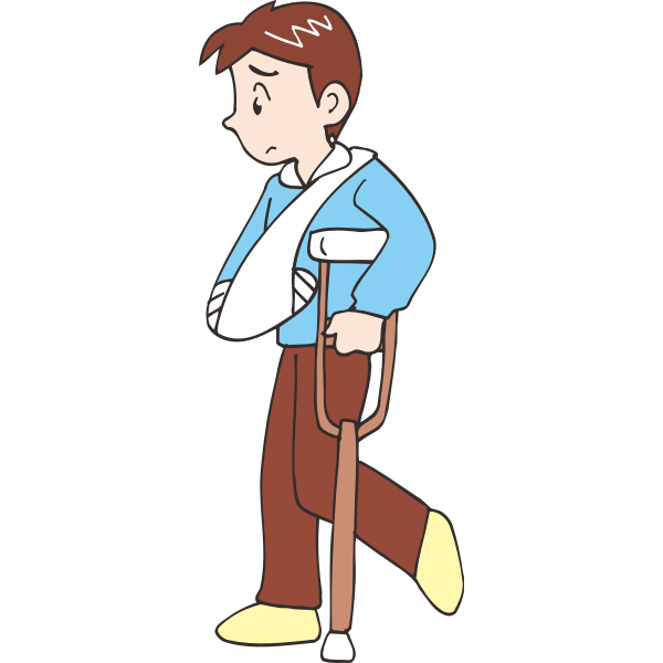 SVG Man with broken arm-1574682644