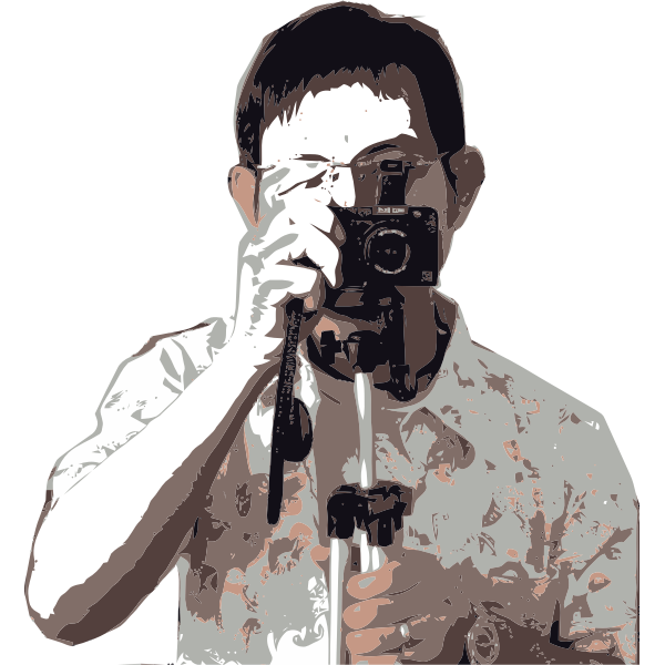 SVG Man with camera