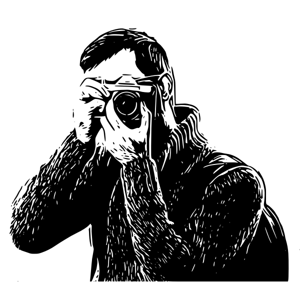 SVG Man with camera