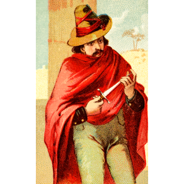 SVG Man with dagger