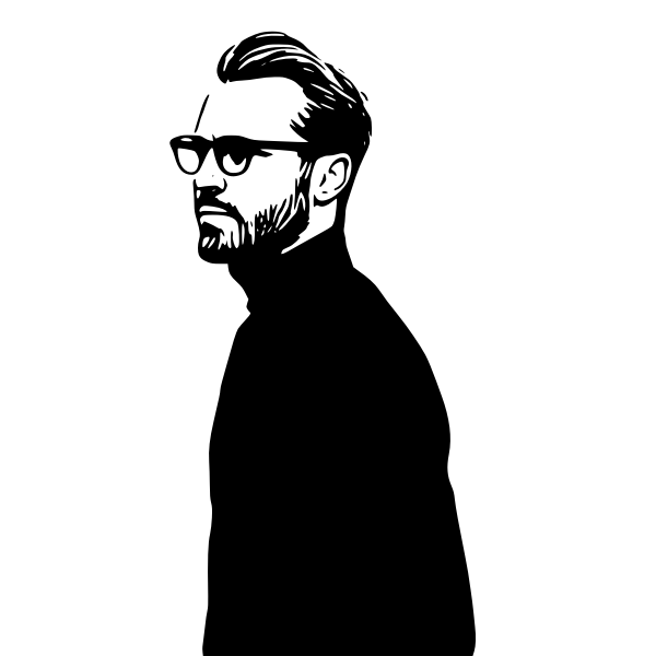 SVG Man with eyeglasses