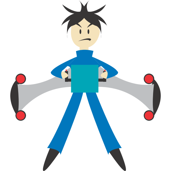 SVG Man with jet pack