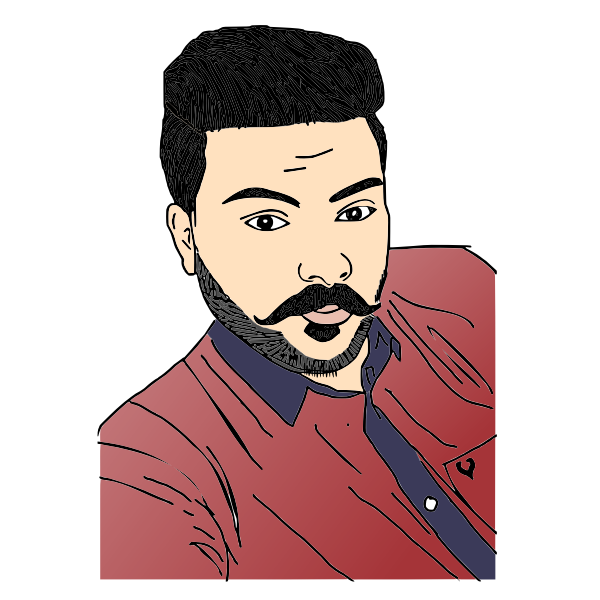 SVG Man with moustache
