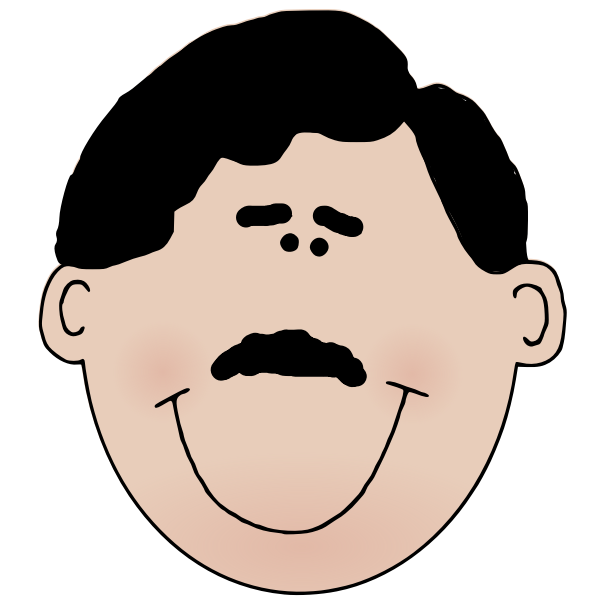 SVG Man with mustache