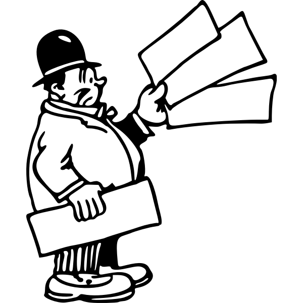 SVG Man with signs