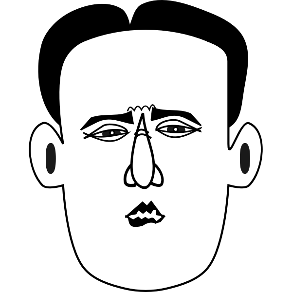 SVG Man with small mouth