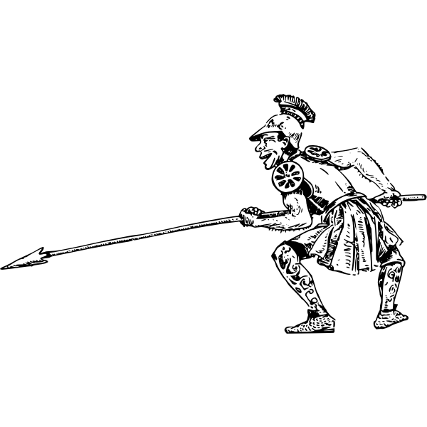 SVG Man with spear