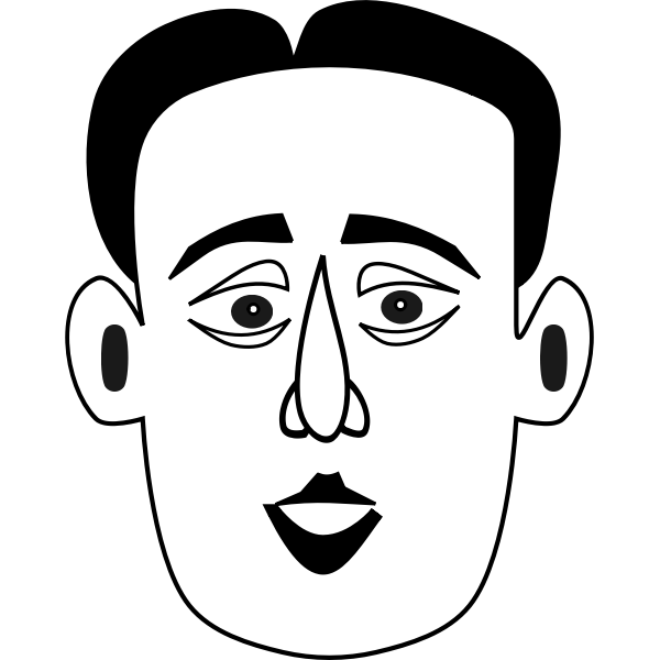 SVG Man039s face