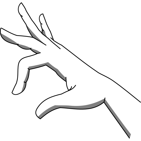 SVG Man039s hand drawn by pencil