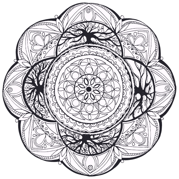 SVG Mandala Spiritual Symbol