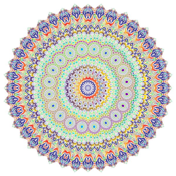 SVG Mandala With Pattern and No Background