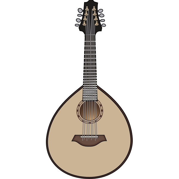 SVG Mandolin vector illustration