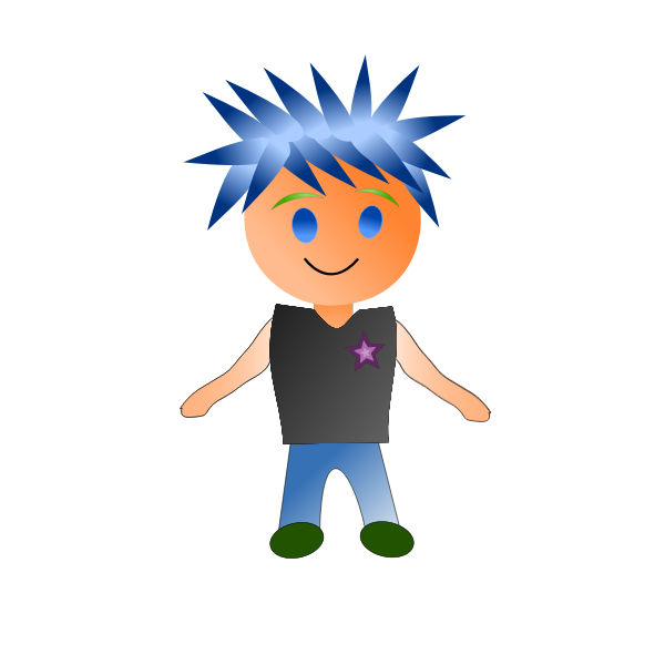 SVG Manga boy