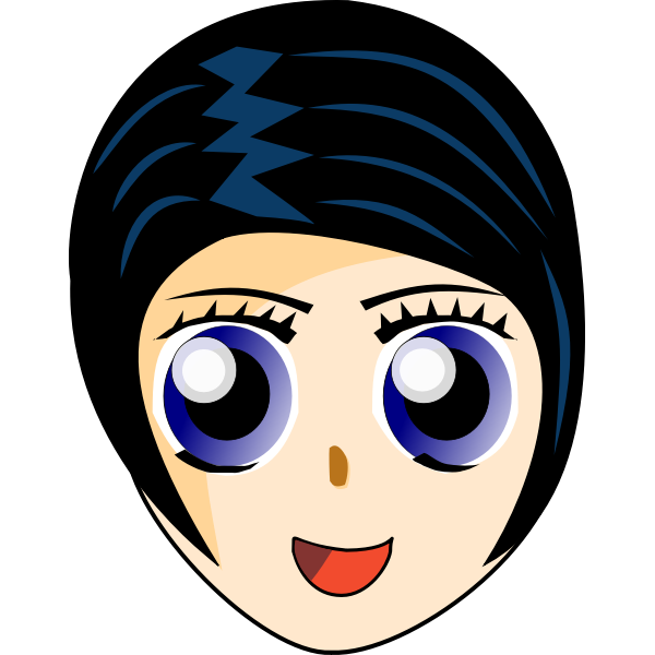SVG manga girl dirk struve 01