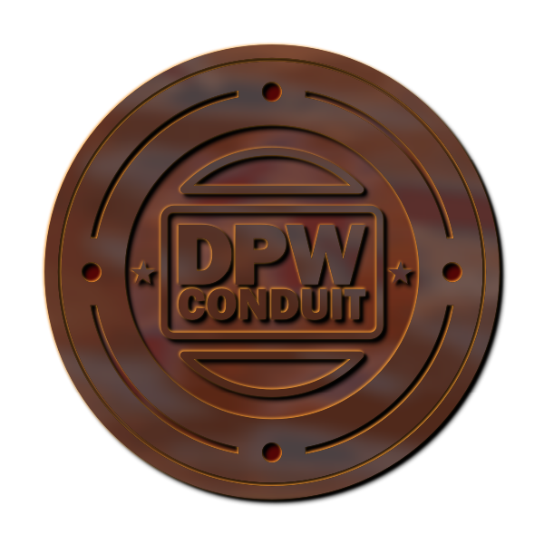 SVG Manhole rusty cover