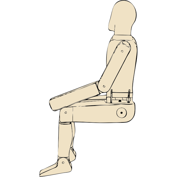 SVG mannequin side view