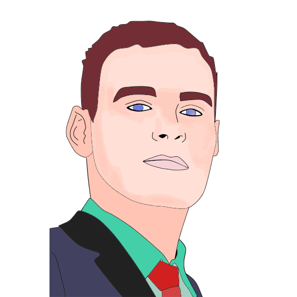 SVG Mans Portrait 3
