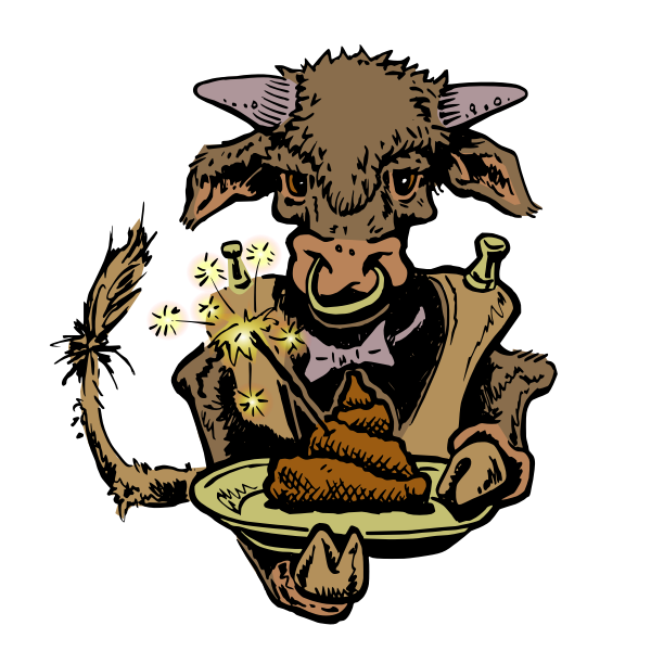 SVG Manure on a bull039s plate
