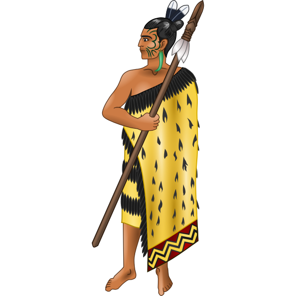 SVG Maori warrior