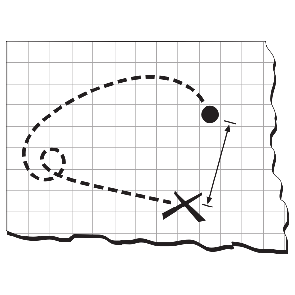 SVG Map from A to B vector image