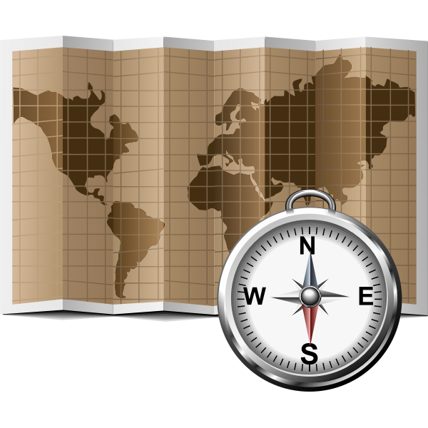 SVG Map icon vector illustration