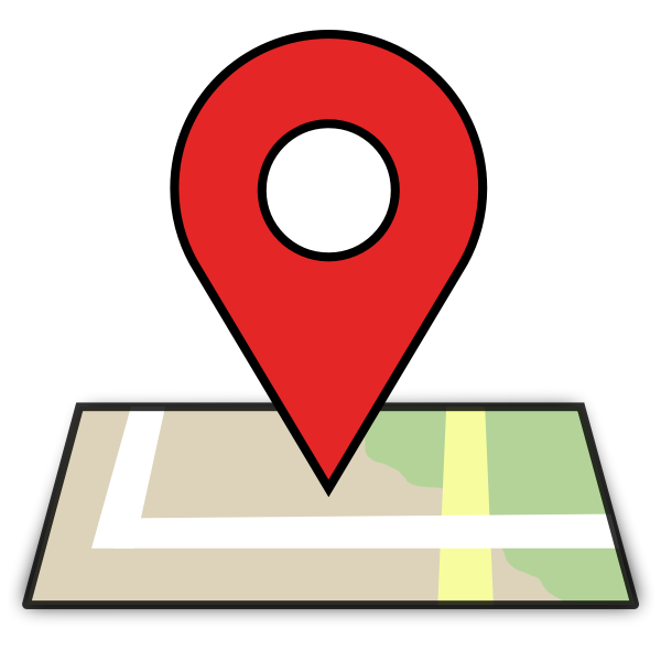 SVG Map location icon vector image