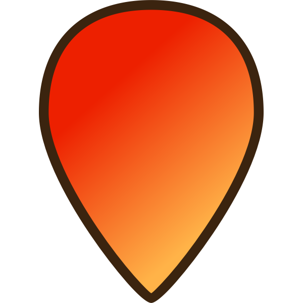 SVG Map location pin icon vector image