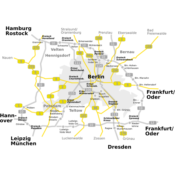 SVG Map of Berlin