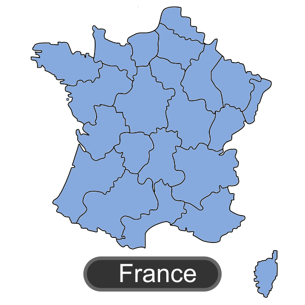 SVG Map of France